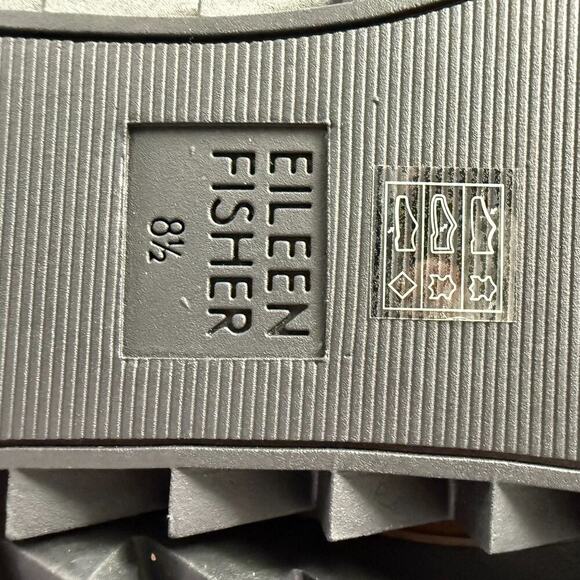 Eileen Fisher Kenille Sport Suede Boots Lace Up Fleece Syrup Brown Women's 8.5 - Picture 6 of 9